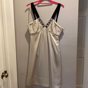 Silk Pleated-bust Cocktail Dress